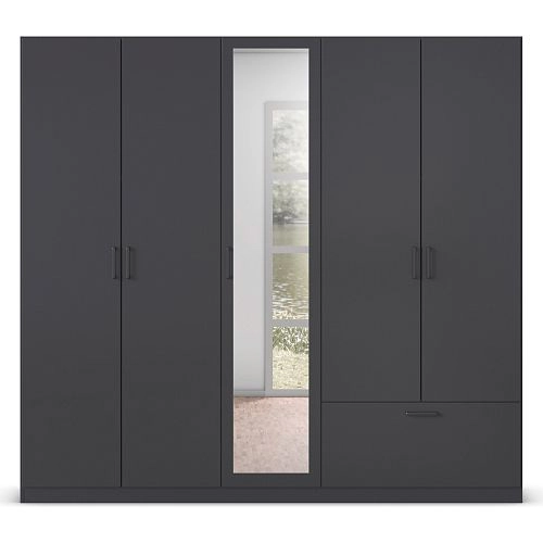 Шкаф распашной Бари-4 Черный - фото 3