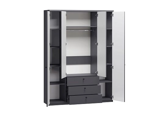 Шкаф распашной София РАХ-16 МДФ Графит - фото 4