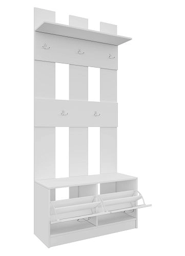 Прихожая Ольга-1 перфорированная Белый - фото 4