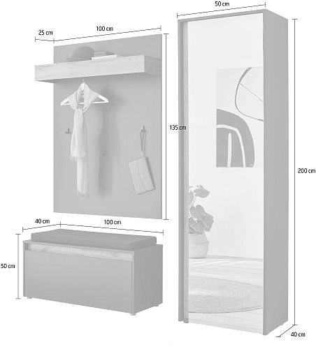 Прихожая Анси-3 Белый - фото 5