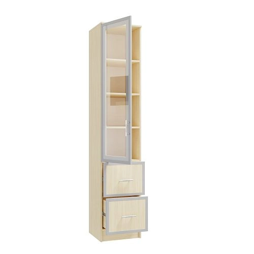 Книжный шкаф Альма-4 Дуб Молочный - фото 4