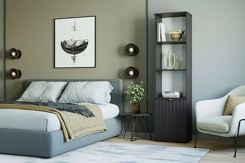 Стеллаж Тоди-1 Графит - фото 1