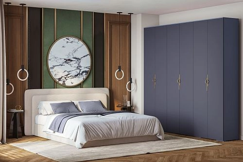 Шкаф распашной Ливан-6 Деним супер софт - фото 1