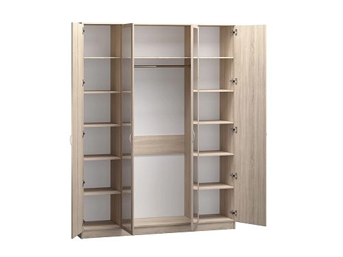 Шкаф распашной Лайт-4 Дуб Сонома - фото 3