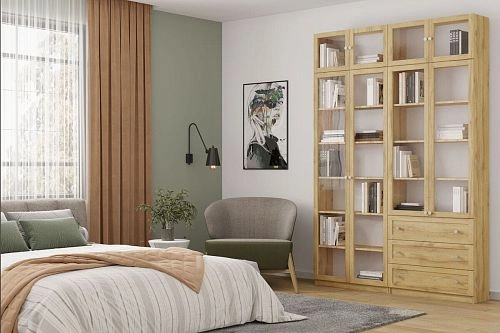 Шкаф для книг Билли-47 Дуб Золотистый - фото 1