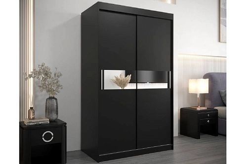 Шкаф-купе Бенито-1 Черный - фото 1