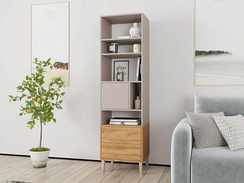 Стеллаж Скарлет-2 Дуб Золотистый - фото 1