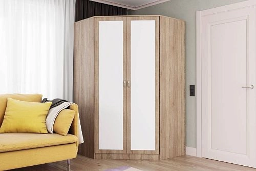 Шкаф угловой Стильный-2УР Дуб Сонома - фото 1