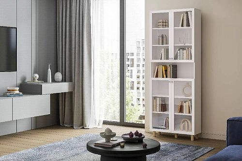 Шкаф для книг Билли Сканди-105 - фото 1