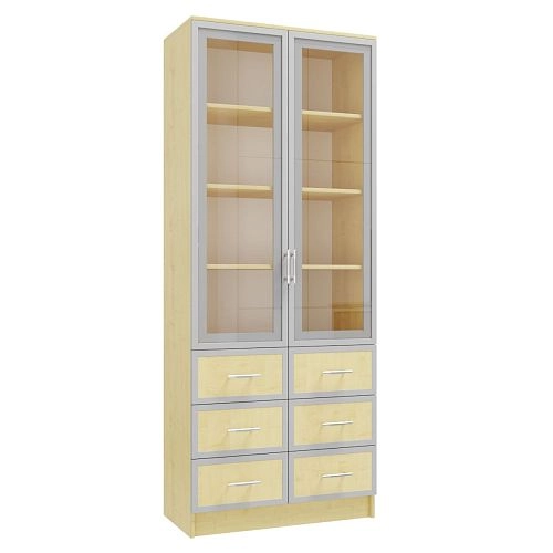 Книжный шкаф Альма-11 Клён - фото 4