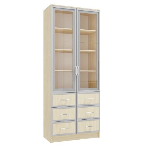 Книжный шкаф Альма-11 Дуб Молочный - фото 3