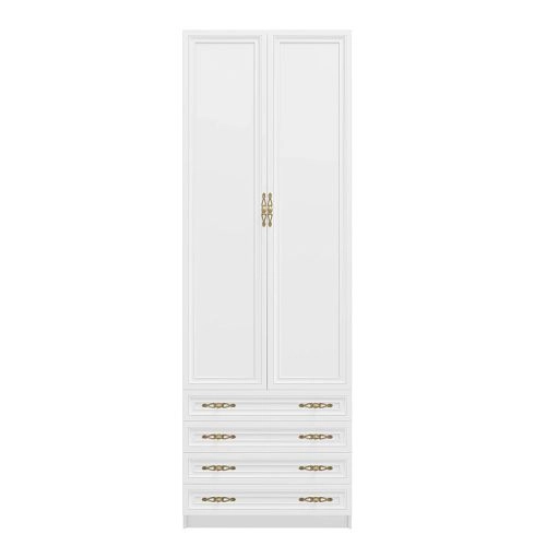 Шкаф распашной Карлос-028 Белый - фото 3