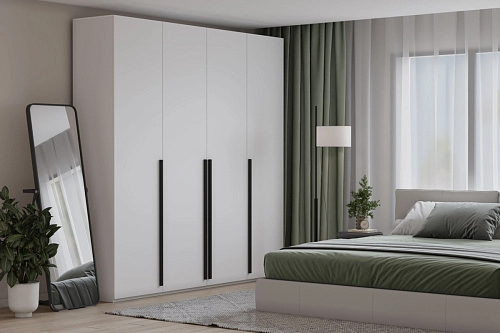 Шкаф распашной Лорена Пакс-4 Белый - фото 1