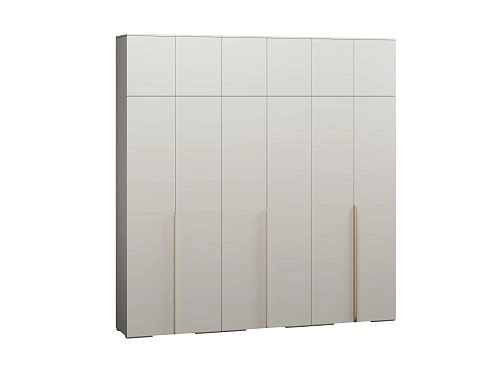 Шкаф распашной Солфорд 6 с антресолью Кашемир - фото 3