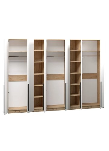 Шкаф распашной Хейсон-18 Белый Дуб Золотистый - фото 4