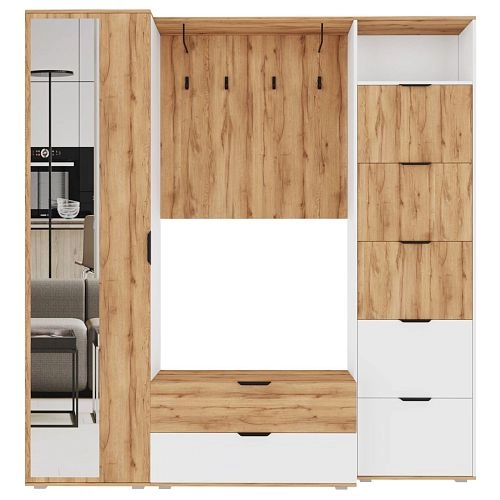 Прихожая Санти 3 Белый - фото 4