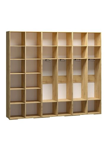 Шкаф распашной Брей-3 Кашемир/Дуб Золотистый - фото 4