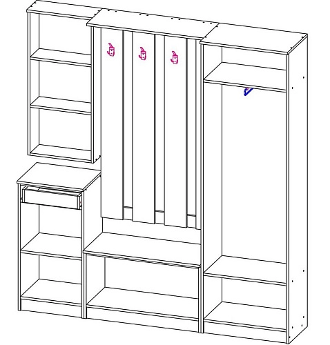 Прихожая Комби-1 - фото 2