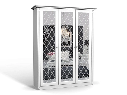 Шкаф распашной Кристалл-3 МДФ - фото 1