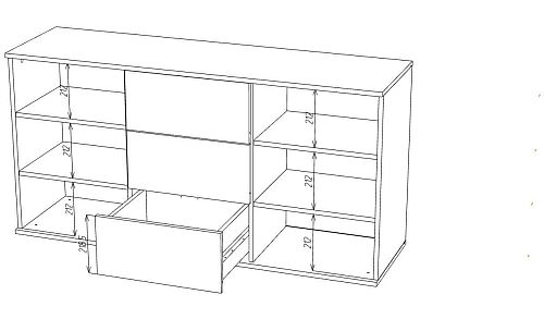 Комод Марвин Йорк 4 фрезеровка 3 Сантьяго - фото 3