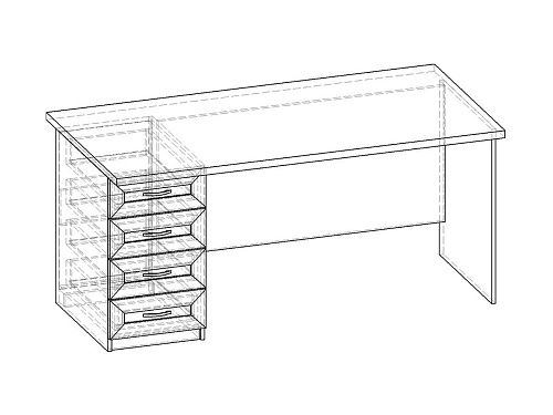 Письменный стол Премьер СП.001.1600-05 - фото 2
