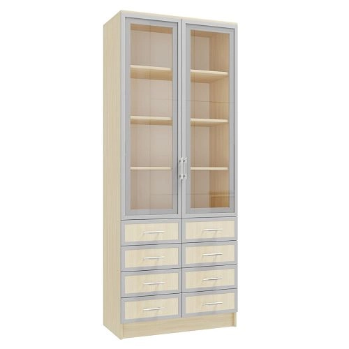 Книжный шкаф Альма-12 Дуб Молочный - фото 3