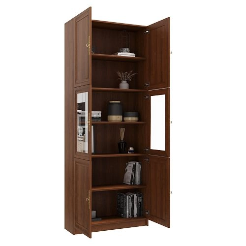 Шкаф книжный Карлос-018 Орех Экко - фото 2