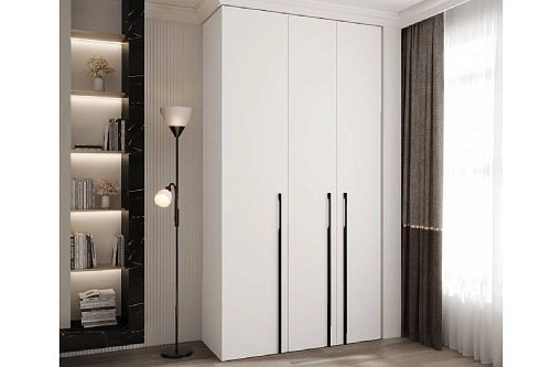 Шкаф распашной Комо-3 Белый - фото 2