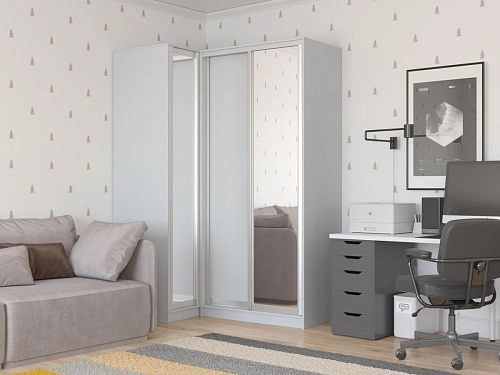 Шкаф угловой Ромео-6 Серый Камень - фото 1