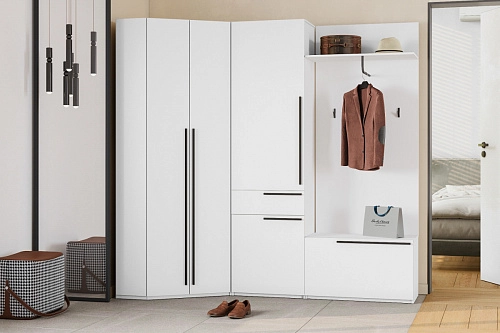 Прихожая Лорена Пакс-3 Белый - фото 1