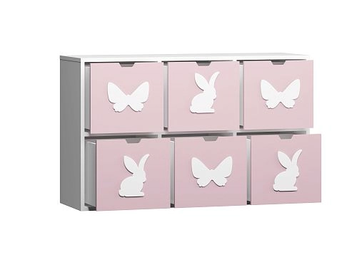 Стеллаж KIDS 13 Розовый Лайт - фото 3