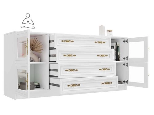 Комод Карлос-062 Белый - фото 3