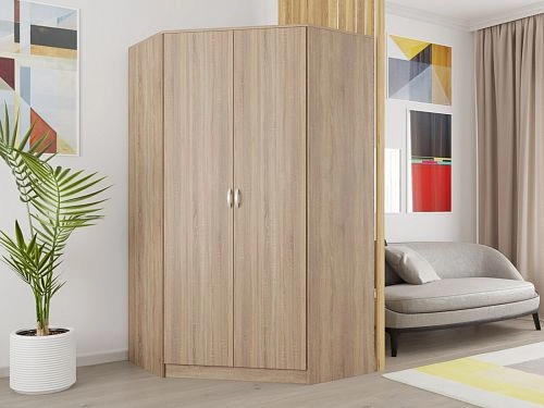 Шкаф угловой Алиса-3 Дуб Сонома - фото 1