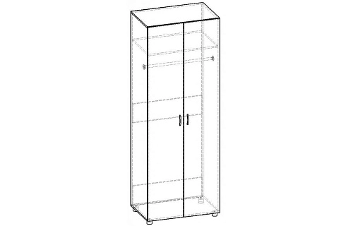 Шкаф распашной Лидер ШР.024.800-01 - фото 2