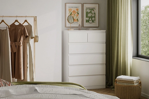 Комод Стефани Мальм-26 Белый - фото 1