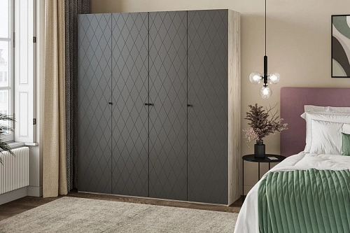 Шкаф распашной Колорадо-4 МДФ - фото 1