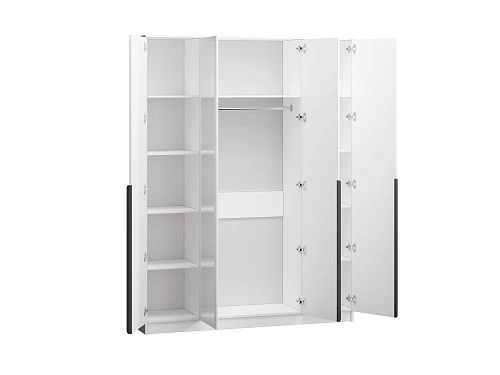 Шкаф распашной Марсель-4 с зеркалом Белый - фото 3