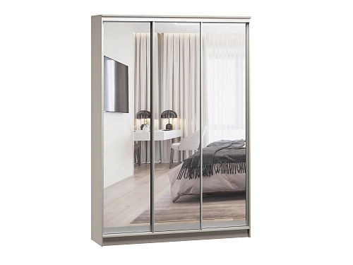 Шкаф-купе Борнео-3.5 Кашемир/Серебро - фото 2