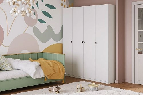 Шкаф распашной Банни-4 Белый - фото 1