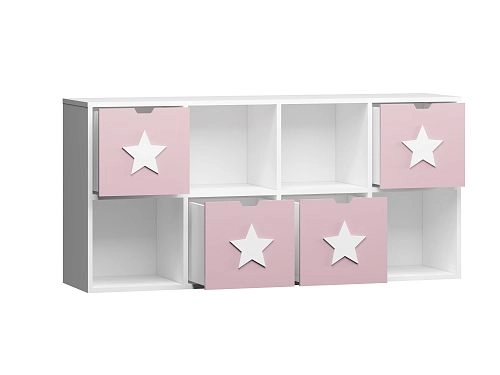 Стеллаж KIDS 3 Розовый Лайт - фото 3