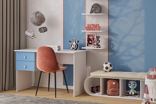 Письменный стол Банни-1 Пастельно-Синий - фото 1