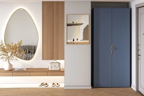 Шкаф распашной Белиз-2 Альби Полуночно-Синий - фото 1