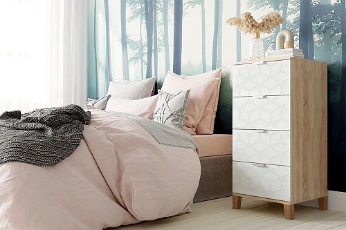 Комод Марвин Йорк 6 фрезеровка 2 Милк - фото 1