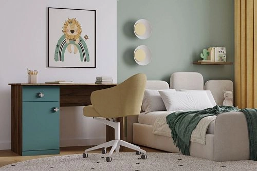 Письменный стол Скарабей-5 Аквамарин - фото 1