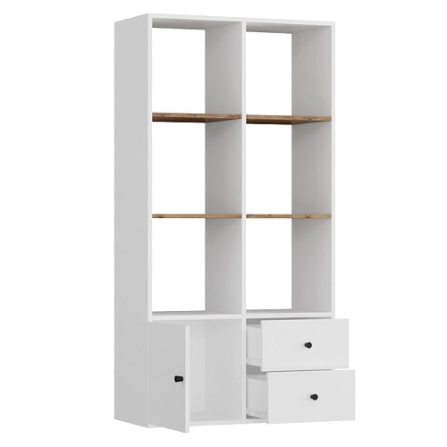 Стеллаж Оренсе-9 Белый - фото 4