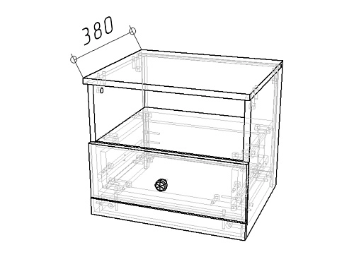 Тумба прикроватная Стрекоза-2 Белый - фото 2