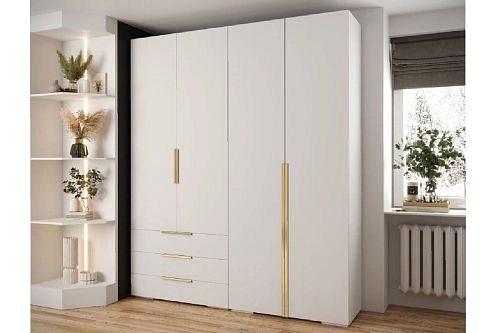 Шкаф распашной Мори-8 Белый - фото 1