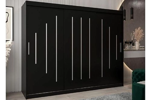 Шкаф-купе Валмиера-7 NEW Черный - фото 1