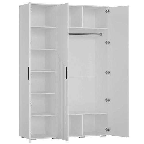 Шкаф распашной Синтра 3 Белый - фото 4