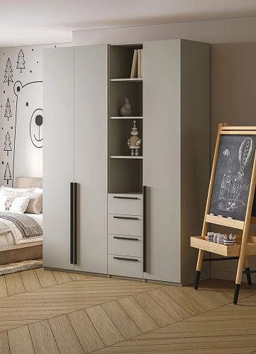 Шкаф распашной Хейсон-20 Кашемир Черный - фото 2